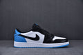 AIR JORDAN 1 LOW “Black Dark Powder Blue” - SNEAKE.STORE