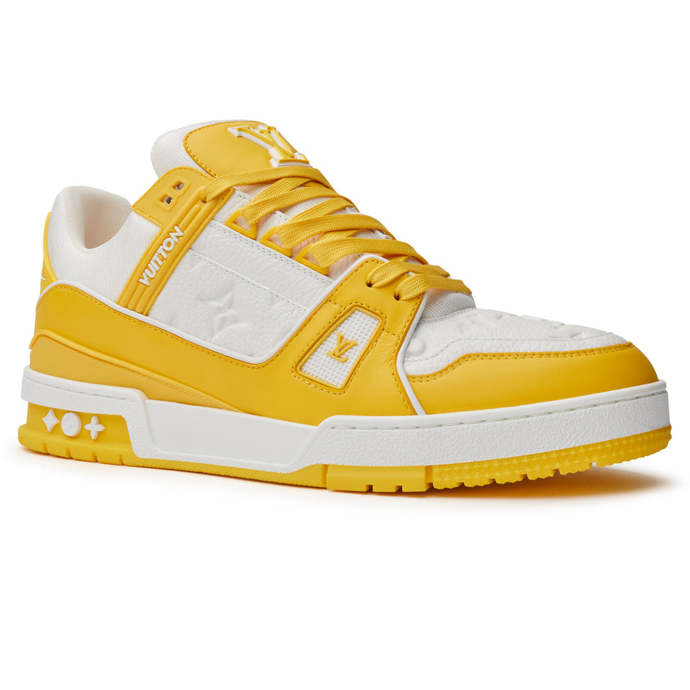 LOUIS VUITTON LV MONOGRAM WHITE YELLOW SNEAKER - SNEAKE.STORE