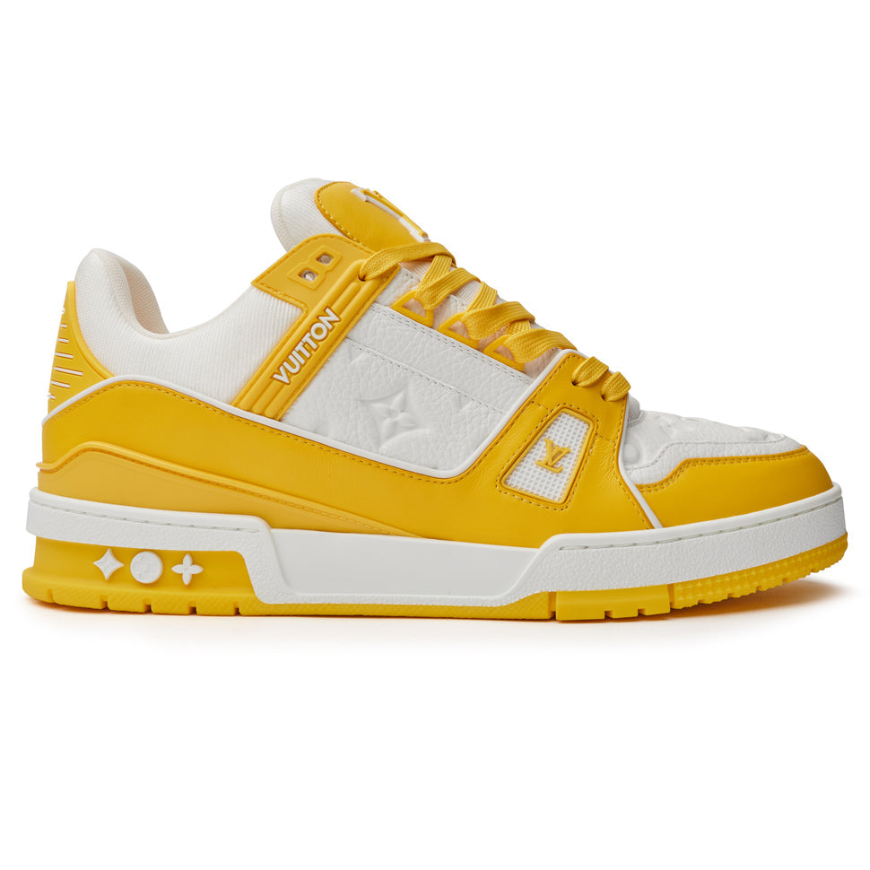 LOUIS VUITTON LV MONOGRAM WHITE YELLOW SNEAKER - SNEAKE.STORE