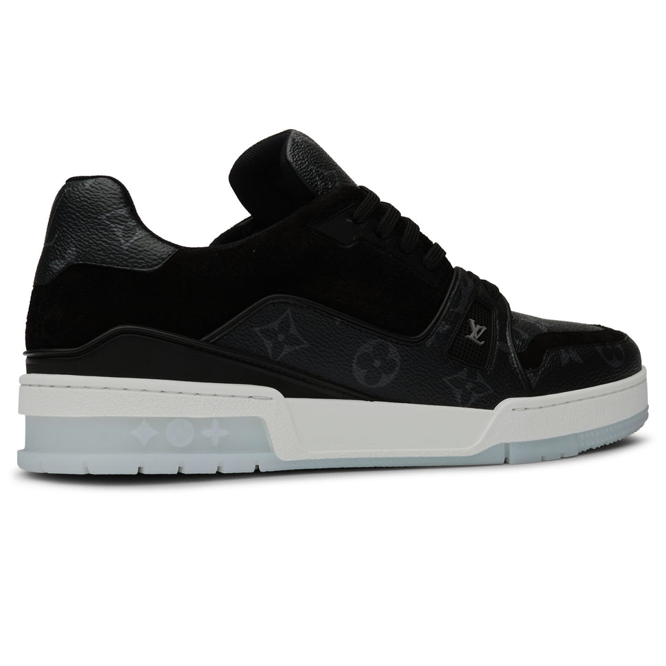 LOUIS VUITTON LV TRAINER BLACK SNEAKER - SNEAKE.STORE