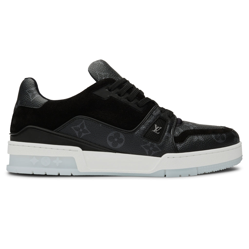 LOUIS VUITTON LV TRAINER BLACK SNEAKER - SNEAKE.STORE