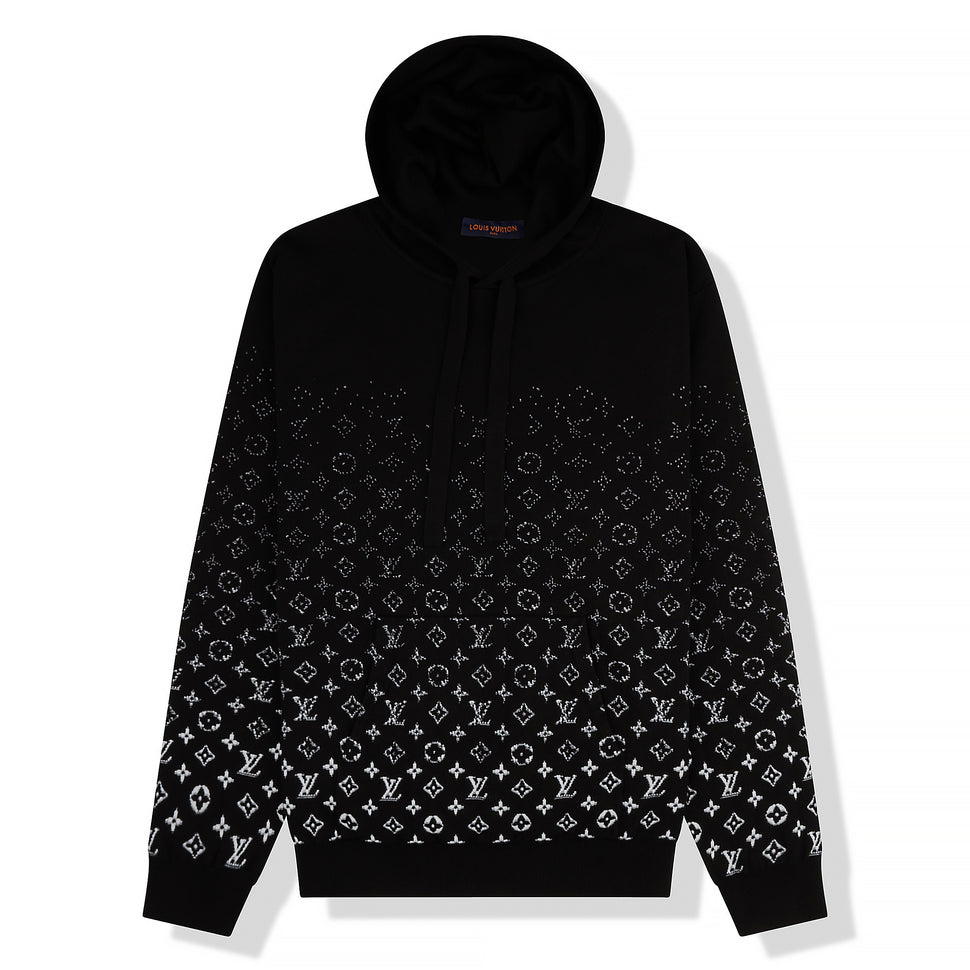 LOUIS VUITTON MONOGRAM GRADIENT KNIT BLACK HOODIE - SNEAKE.STORE