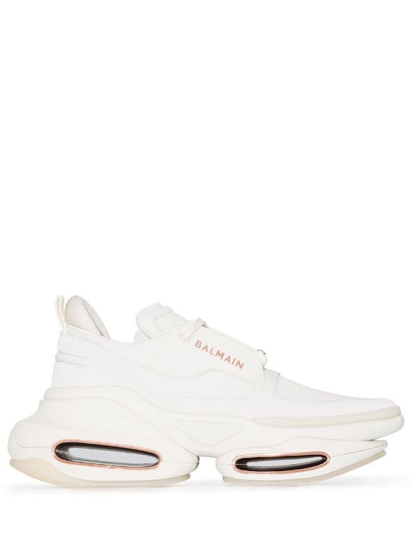 BALMAIN - BBOLD LEATHER SNEAKERS - SNEAKE.STORE