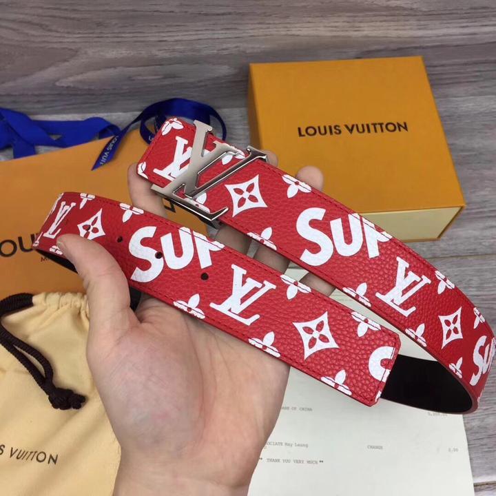 LOUIS VUITTON X SUPREME - LEATHER BELT