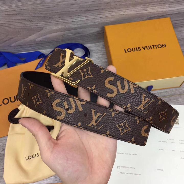 LOUIS VUITTON X SUPREME - LEATHER BELT